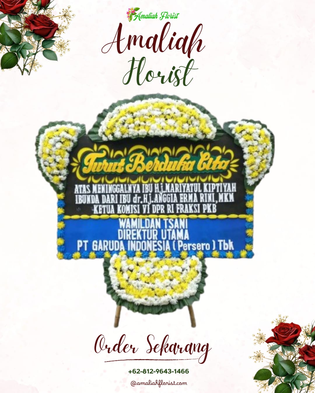 Papan Bunga Duka Gunungsitoli Idanoi